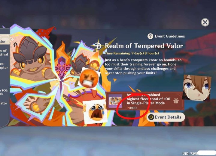 why hoyoverseee????? hurttttt 😿pleaseeee add a surprise level or something I want that namecardddd #GenshinImpact #Genshin