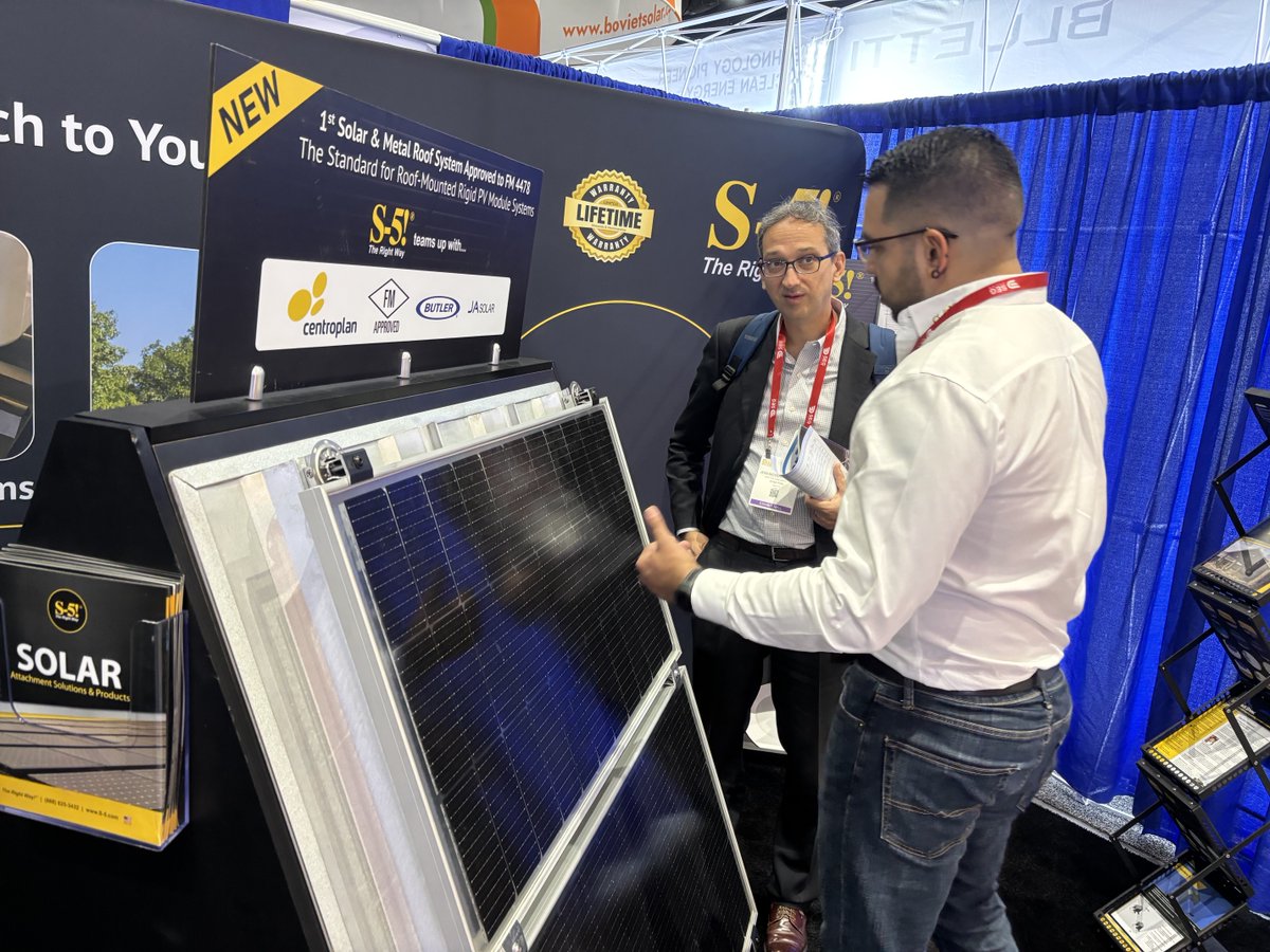 S5_Attachments's tweet photo. That's a wrap! 🏁
We had a great time at @ISNAESNA in #SanDiego! Thanks to everyone who stopped by the S-5! booth! See you at the next show! 👋
#IESNA #IntersolarNA #Intersolar2025 #SolarPower #SolarEnergy #SolarRoof https://t.co/JqM65ZX8PB