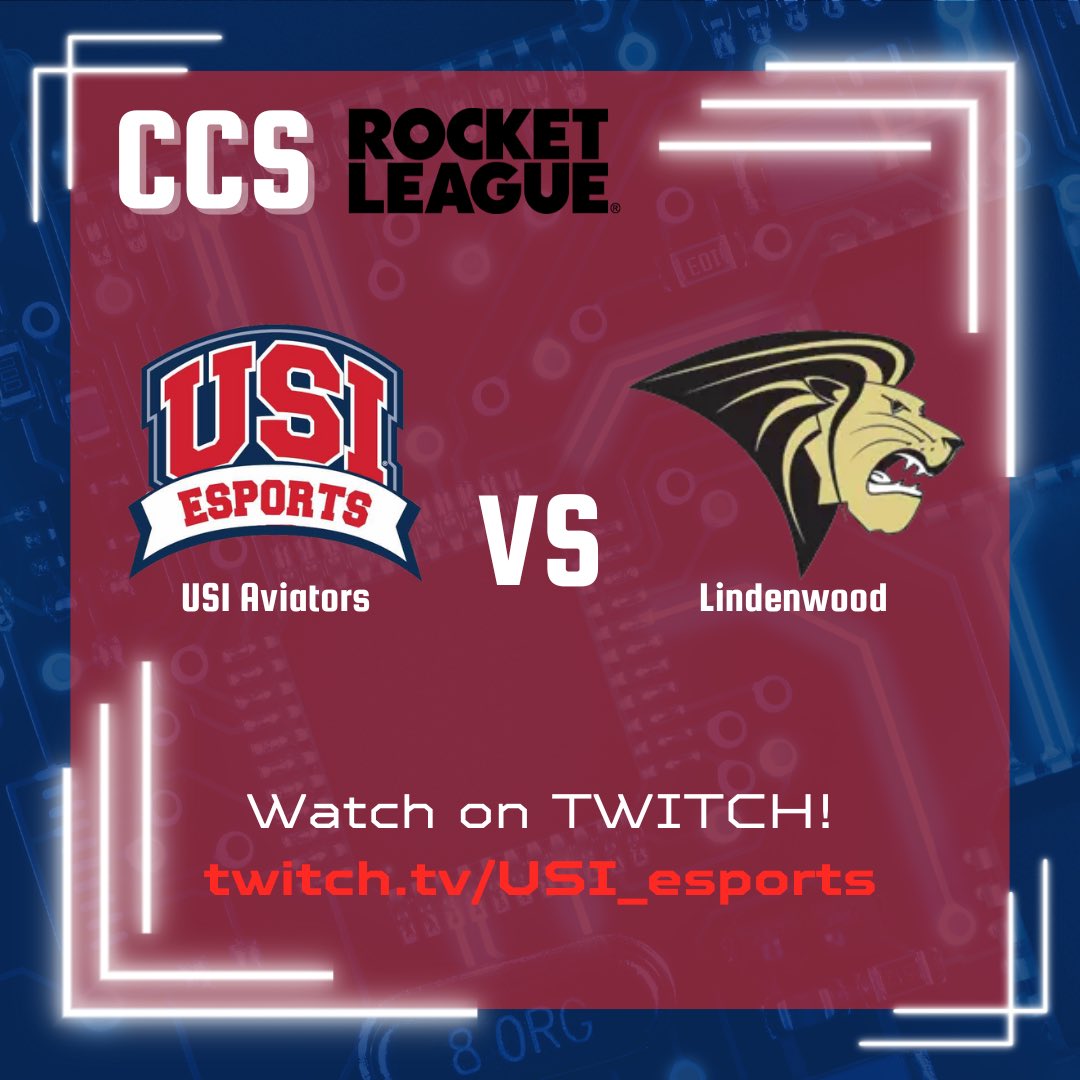 USI Esports (@usi_esports) on Twitter photo Trying for 3-0!
Aviators Rocket League looks to improve to 3-0 in <a href="/CollegiateCCS/">Collegiate Conference Series</a> conference play against Lindenwood tonight!
#USIEsports Trying for 3-0!
Aviators Rocket League looks to improve to 3-0 in <a href="/CollegiateCCS/">Collegiate Conference Series</a> conference play against Lindenwood tonight!
#USIEsports