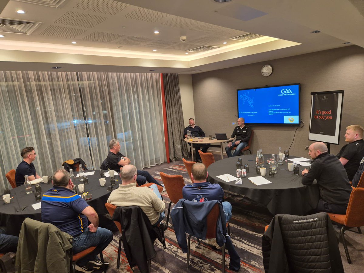's tweet image. Rules briefing this evening with Mark McLoughlin and Chris Heffernan at the Clayton City Centre hotel. Fantastic session delivered to all who attended.