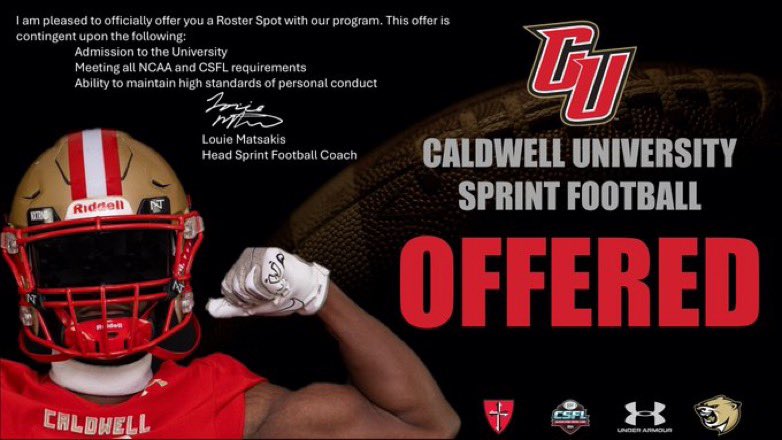 Zha’Vian Diaz (@zhaviandiaz) on Twitter photo After a great conversation with <a href="/Coach_Matsakis/">Louie Matsakis</a> I am excited and blessed to receive a division ll offer from Caldwell University!! #AGTG 🙏🏾 <a href="/VinelandFB/">Vineland Football 🏈</a> After a great conversation with <a href="/Coach_Matsakis/">Louie Matsakis</a> I am excited and blessed to receive a division ll offer from Caldwell University!! #AGTG 🙏🏾 <a href="/VinelandFB/">Vineland Football 🏈</a>