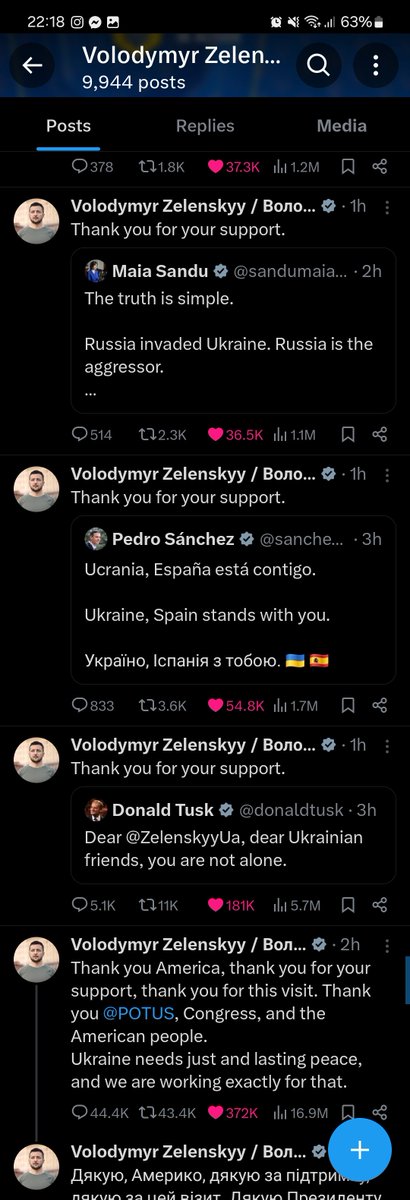 Mr Matthew Fido (@matthewfido) on Twitter photo Nothing but admiration for <a href="/ZelenskyyUa/">Volodymyr Zelenskyy / Володимир Зеленський</a> leadership. Also love the levels of s***housery to his game by retweeting loads of leader's tweets with "Thank you for your support" as a big FU to Trump. Pettiness I can absolutely get behind. 🇬🇧🇪🇺❤️🇺🇦 Nothing but admiration for <a href="/ZelenskyyUa/">Volodymyr Zelenskyy / Володимир Зеленський</a> leadership. Also love the levels of s***housery to his game by retweeting loads of leader's tweets with "Thank you for your support" as a big FU to Trump. Pettiness I can absolutely get behind. 🇬🇧🇪🇺❤️🇺🇦
