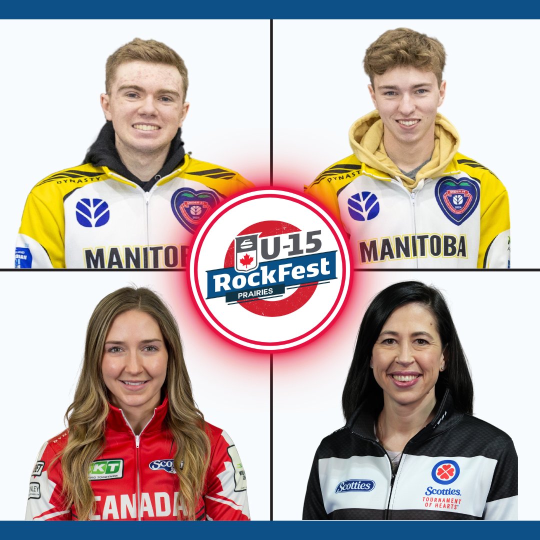 We are excited to welcome our first crew of U-15 RockFest Prairies coaches!

Briane Harris, Dallas Burgess, Jill Officer and Jordon McDonald will all be at the Heather Curling Club in Winnipeg April 10-12 supporting the skill development of Canada's future champions.

Youth
