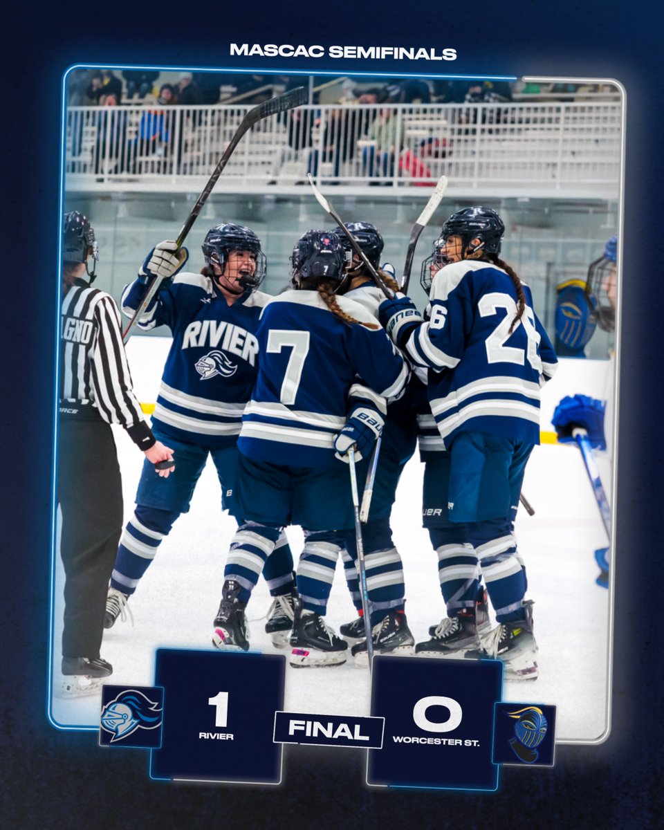 <a href="/rivwih/">RivierWIH</a> WIH: ON TO THE MASCAC 🚢

Paxson plays the hero, scoring with 1:17 left, to push the Raiders into the inaugural <a href="/mascacsports/">MASCAC</a> title game.

Box Score ➡️ rivierathletics.com/sports/wice/20… | #RollRaiders | #d3hky