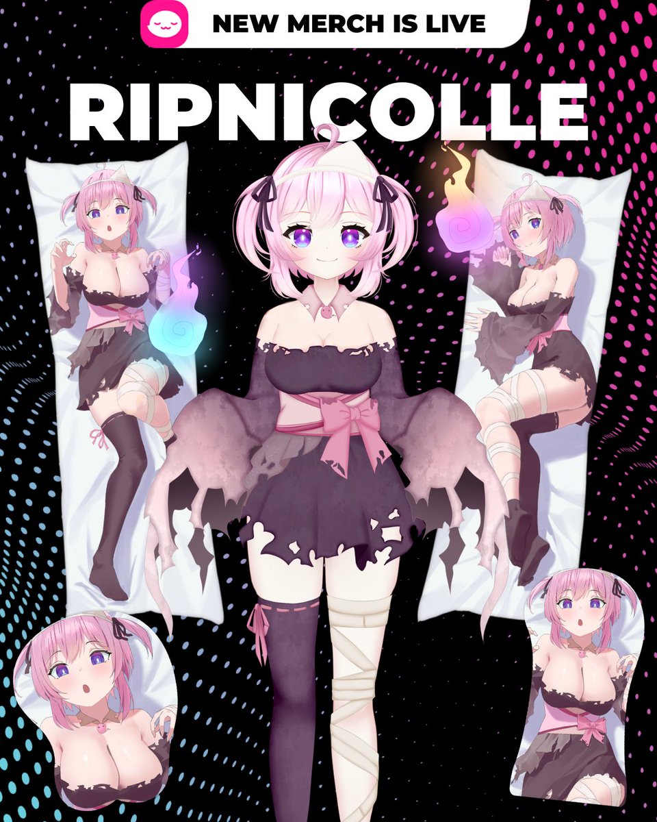 ripnicolle's tweet image. To celebrate hitting 10K on Twitch, I’ve got something extra special...
Big 3D booba mousepad, a Daki and More!💖
Rest your hands and have me close, haunting you forever! 👻✨
Big thanks to @shopuwumarket for making it all happen!