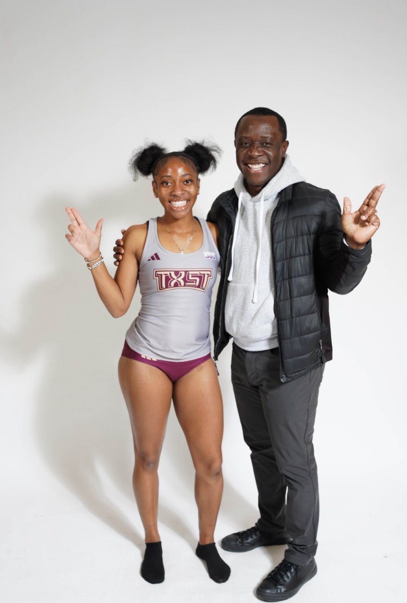 Thank you so much to <a href="/amhurdlestar/">Aries Merritt</a> the Texas State University staff and athletes for an amazing official visit last week! 
#notcommited #glorytoGod #txst #track #d1