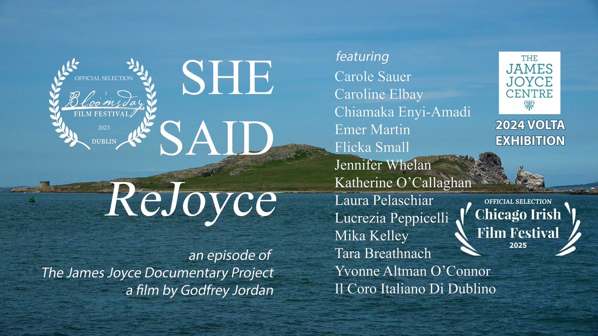 Bloomsday ReJoyce (@bloomsdayrejoyc) on Twitter photo SHE SAID ReJOYCE features 12 unique individuals/perspectives
North American Premiere at Chicago's Irish Film Festival following a year-long run at The James Joyce Centre, Dublin
Fest screens in-person & online - Feb 27 to March 9
<a href="/ChicagoIrishFF/">Chicago Irish Film Festival</a> <a href="/JamesJoyceCentr/">The James Joyce Centre</a> <a href="/bloomsdayfest/">Bloomsday Festival</a> SHE SAID ReJOYCE features 12 unique individuals/perspectives
North American Premiere at Chicago's Irish Film Festival following a year-long run at The James Joyce Centre, Dublin
Fest screens in-person & online - Feb 27 to March 9
<a href="/ChicagoIrishFF/">Chicago Irish Film Festival</a> <a href="/JamesJoyceCentr/">The James Joyce Centre</a> <a href="/bloomsdayfest/">Bloomsday Festival</a>