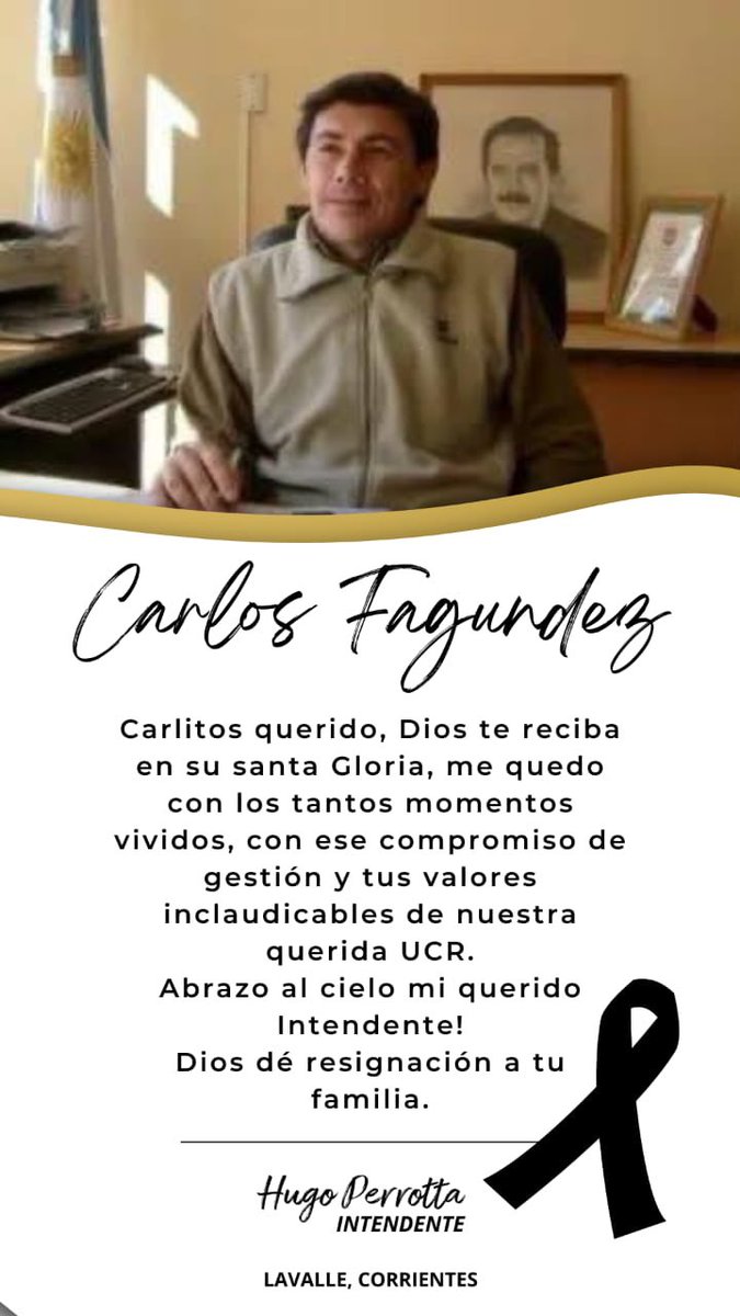 hugoperrotta's tweet photo. Con profundo pesar te despedimos querido amigo https://t.co/XhQrbde9Xs