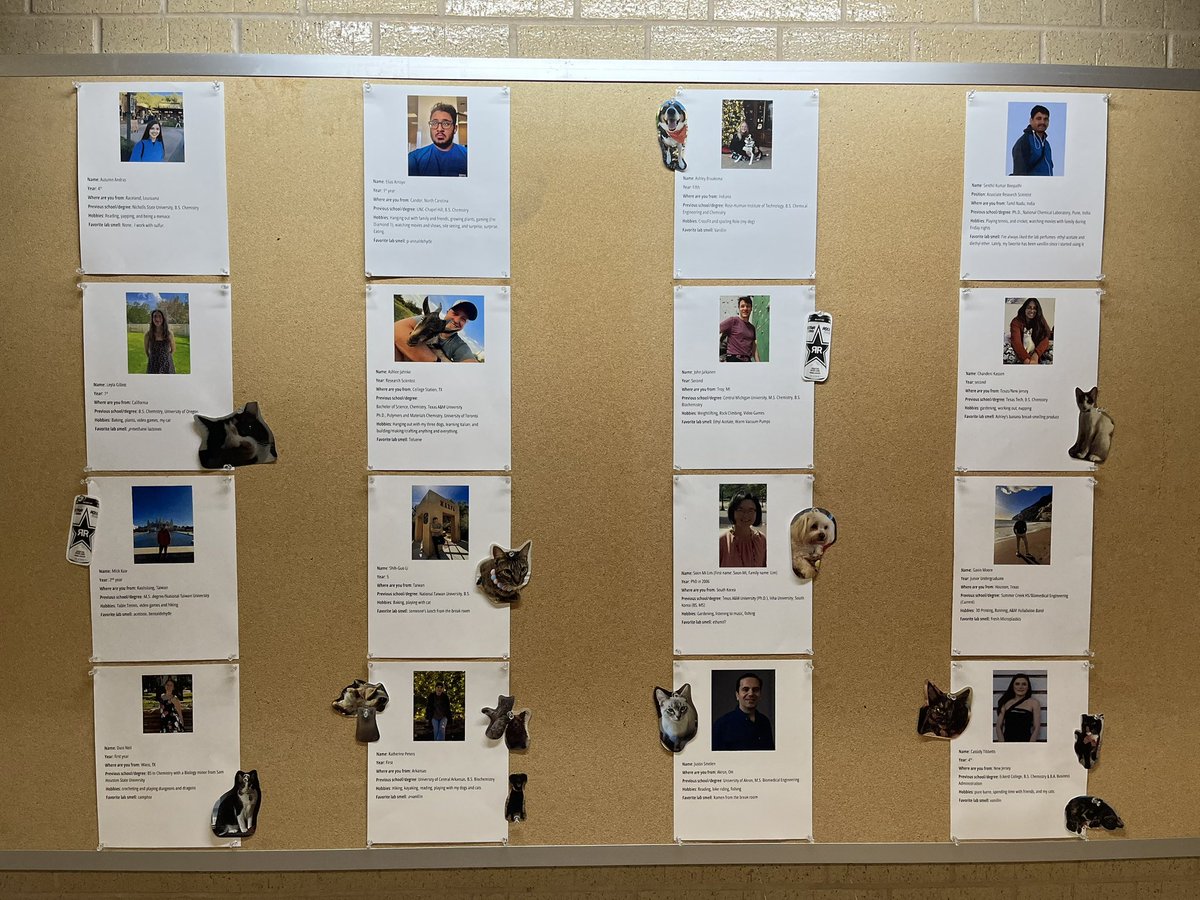 Wooley Research Group (@groupwooley) on Twitter photo Come check out the Wooley lab tomorrow at the <a href="/TAMUChemistry/">Chemistry Department</a> graduate recruitment weekend open house! Come check out the Wooley lab tomorrow at the <a href="/TAMUChemistry/">Chemistry Department</a> graduate recruitment weekend open house!