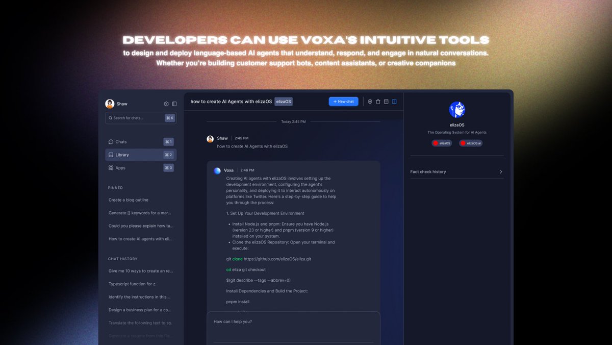 voxachat's tweet photo. Voxa makes AI building simple. Design, deploy, and let your agents handle the rest. Whether it’s automation, support, or creativity—Voxa’s got you covered.

https://t.co/tbvOXs8ejd https://t.co/wuQSYAgKQt