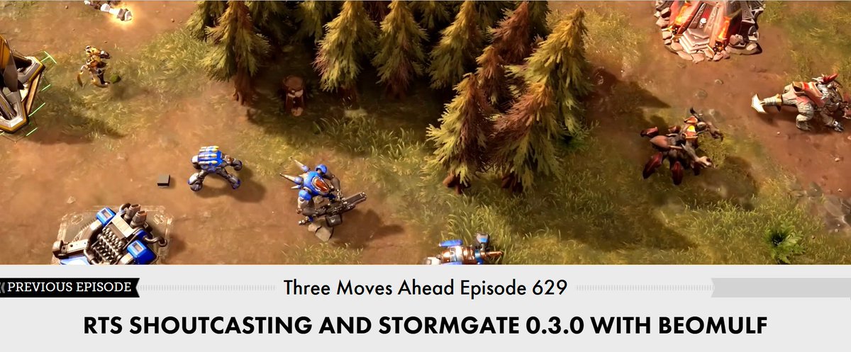 Stormgate (@playstormgate) on Twitter photo 👋Hey RTS fans!
Check out the latest episode of the <a href="/3MA/">Three Moves Ahead</a> Three Moves Ahead podcast with special guest <a href="/BeoMulf_SC2/">Philip 'BeoMulf' Mulford</a>--they discuss casting, balance philosophy, and our Stormgate 0.3.0 Early Access update.
📣(We just released a 0.3.1 patch, too...)
idlethumbs.net/forums/topic/1… 👋Hey RTS fans!
Check out the latest episode of the <a href="/3MA/">Three Moves Ahead</a> Three Moves Ahead podcast with special guest <a href="/BeoMulf_SC2/">Philip 'BeoMulf' Mulford</a>--they discuss casting, balance philosophy, and our Stormgate 0.3.0 Early Access update.
📣(We just released a 0.3.1 patch, too...)
idlethumbs.net/forums/topic/1…