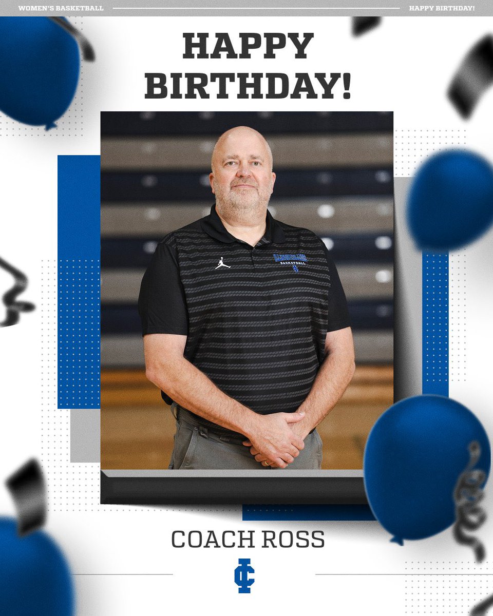 Join us in wishing Coach Ross a very happy birthday! We are grateful for you and all you do for our program! Have a wonderful day! #ICWBB