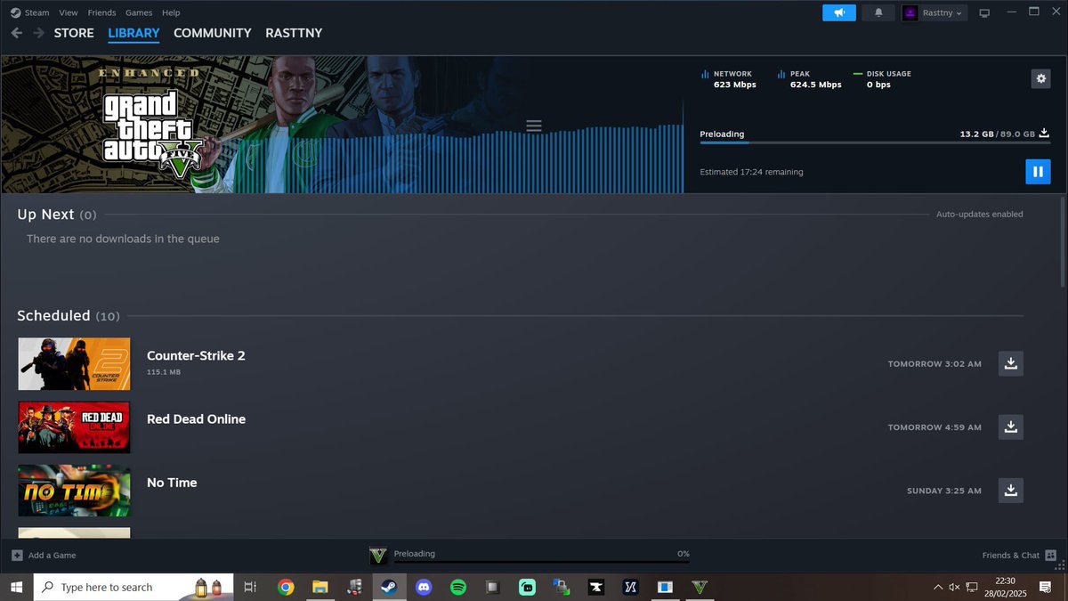 Rasttny's tweet photo. @RockstarGames Same account, 10 years difference, Preloading GTA on PC. 

First time I was a Teenager who didn’t have anyone to play GTA with, Now I’m a “proper” adult, married and playing GTA with my wife.

Funny how so much can change in 10 years yet some things stay the same! https://t.co/zZS11Xbb5B
