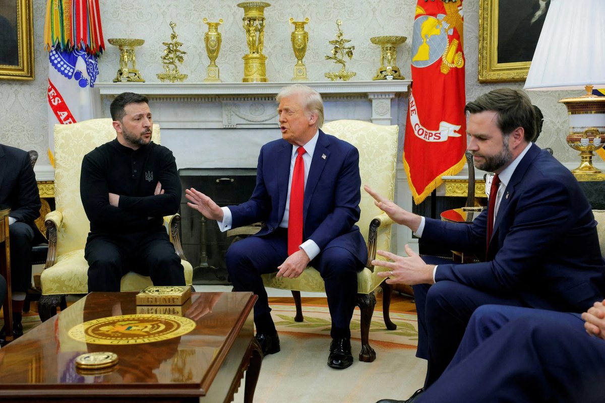 This moment is going in the history books as the moment the US became irrelevant as a global power and ushered in the start of world war 3. 

Zelenskyy exposed the traitors.