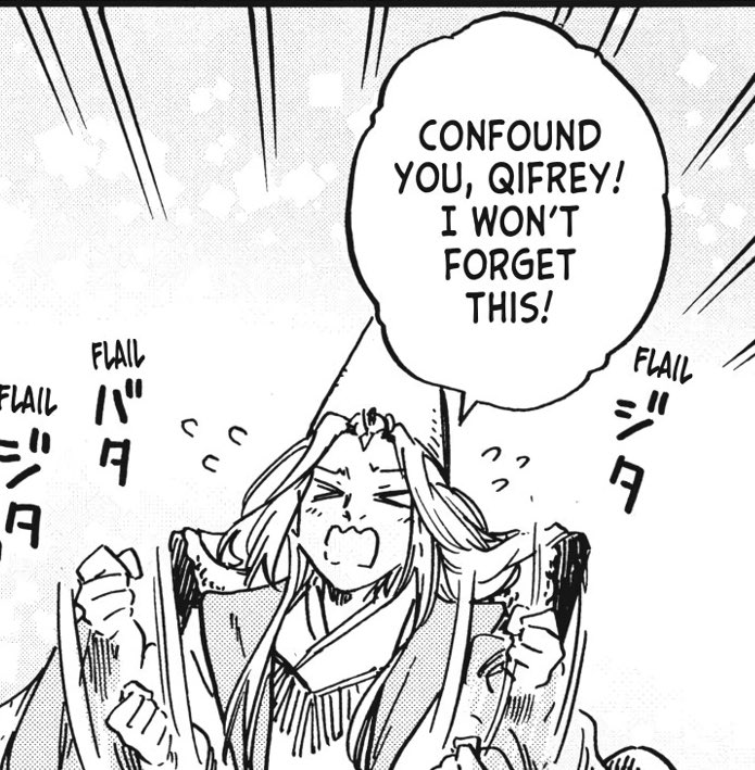 rooknui's tweet photo. no wonder qifrey speaks like a frail victorian child when this is how beldaruit normally talks.. don't leave your children around old folks https://t.co/LyZHkx6moH