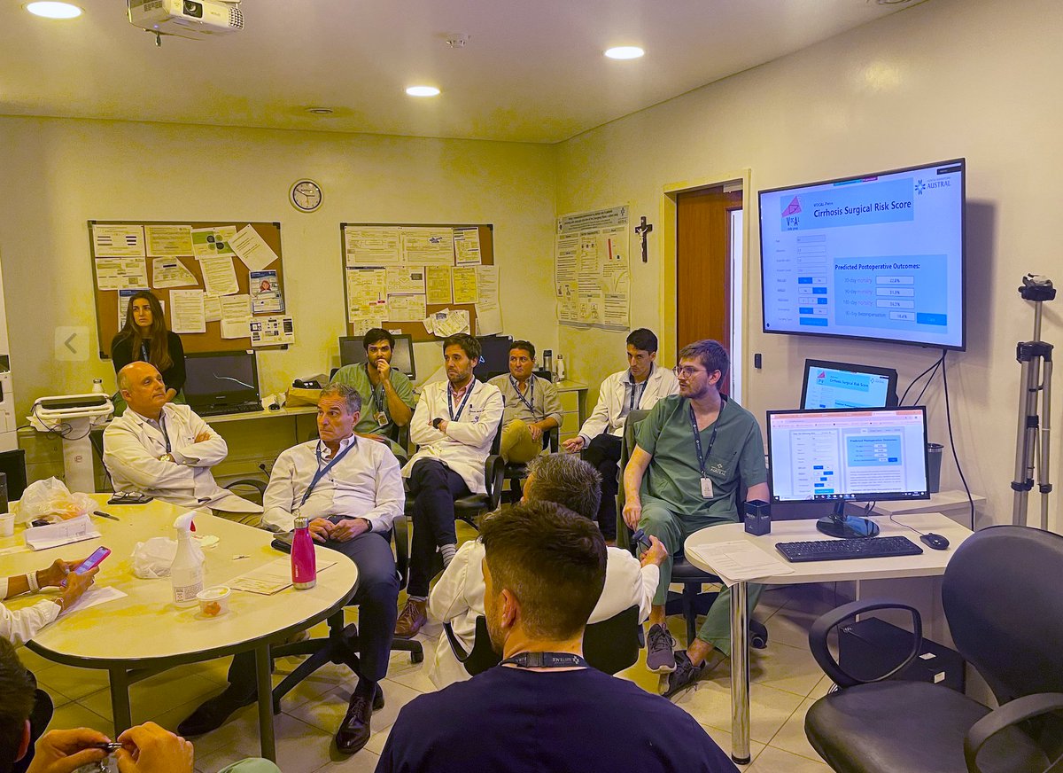 Manuel Mendizabal (@mmendizabalmd) on Twitter photo Today, we discussed a challenging case of a patient with decompensated cirrhosis and cardiovascular disease
Can this patient safely undergo cardiac surgery?
As always, we used the Vocal Penn Score to guide us in making the best clinical decision
<a href="/HospitalAustral/">Hospital Universitario Austral</a> <a href="/nadimmahmud/">Nadim Mahmud</a> Today, we discussed a challenging case of a patient with decompensated cirrhosis and cardiovascular disease
Can this patient safely undergo cardiac surgery?
As always, we used the Vocal Penn Score to guide us in making the best clinical decision
<a href="/HospitalAustral/">Hospital Universitario Austral</a> <a href="/nadimmahmud/">Nadim Mahmud</a>