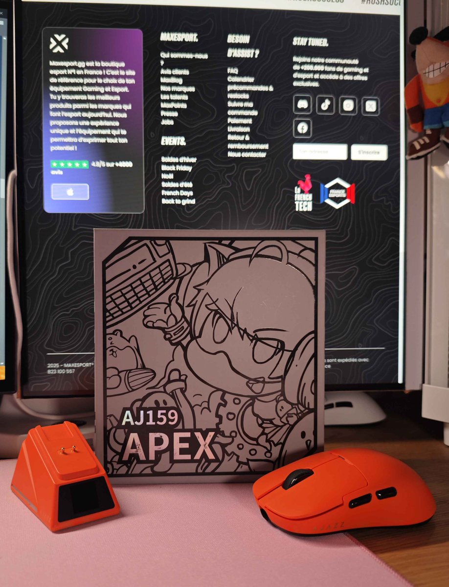 elastiXx94's tweet photo. 🎁 CONCOURS pour fêter les 1 an avec @MaxEsportGG 🎁

Une souris AJAZZ AJ159 APEX Orange sera à gagner  

Pour participer :  
❤️Like
🔁RT
✅Follow @elastiXx94 

TAS : 08/03📆 https://t.co/uJdlchFGN9