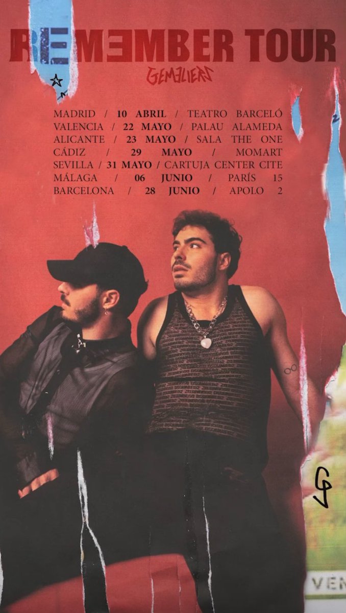 Quién tiene ya sus entradas para el remember tour 2025 de <a href="/GemeliersMusic/">Gemeliers Oficial</a>? 👀🧐

✍️: <a href="/Juliabp12_/">𝘑𝘶𝘭𝘪𝘢 🧡</a> 

#gemeliers 

tnradio.es/gemeliers-regr…