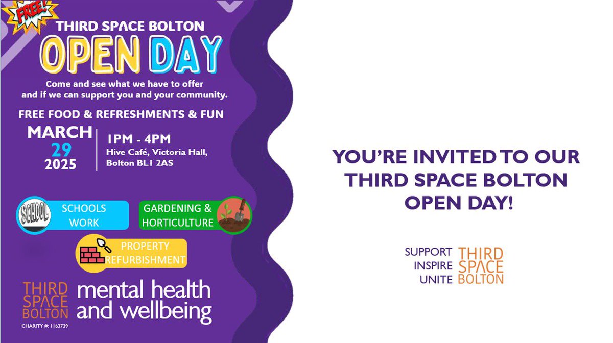 We’d love to see you at our Open Day!

Meet our team and explore how we might help your community or school build their wellbeing. 

Read our impact: dropbox.com/scl/fi/r6j7ooe…

Support us: stewardship.org.uk/pages/ThirdSpa…