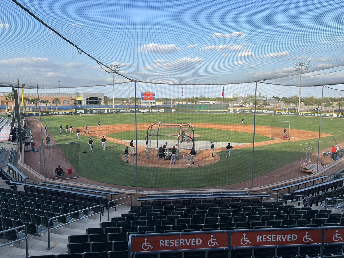 Trip No. 3:

Welcome to UTRGV Baseball Stadium in Edinburg.

Southland Conference play opens up tonight.