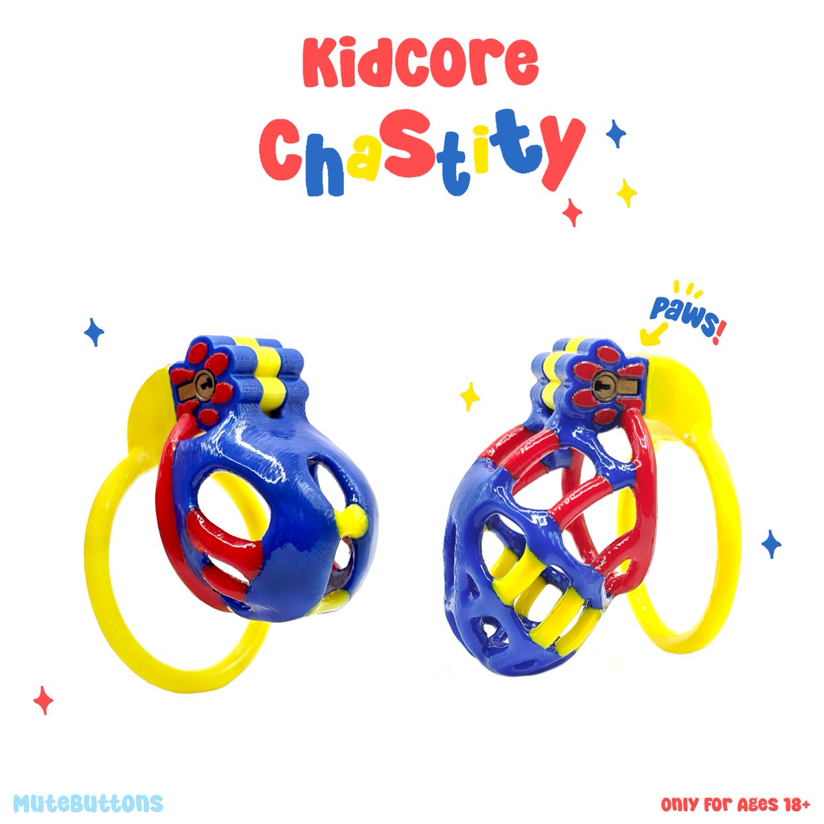 KidCore Chastity cages are finally here! The ABDL community has long needed something like this! Check it out on our Etsy page and start your chastity journey ♥