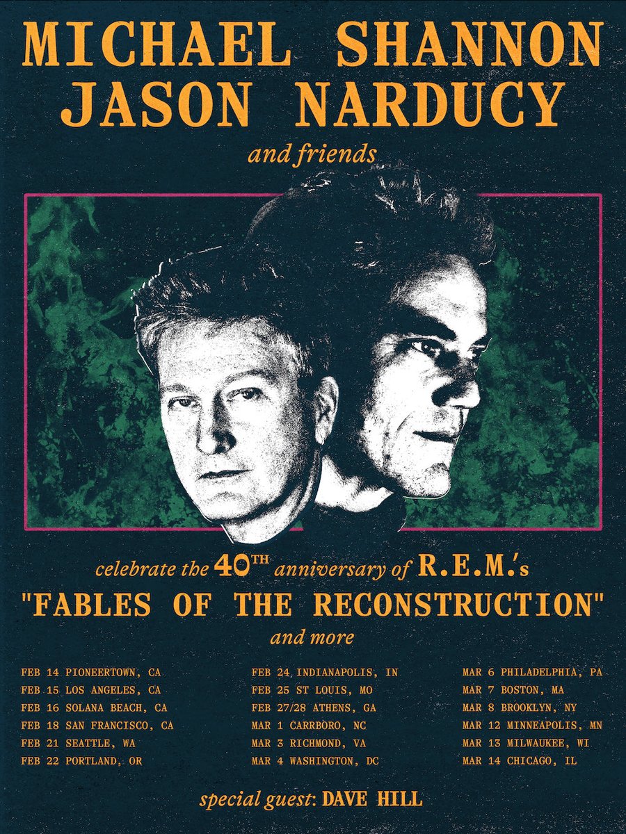 There is a greater than zero percent chance that I’m seeing some form of an R.E.M. reunion in Athens, GA tonight…