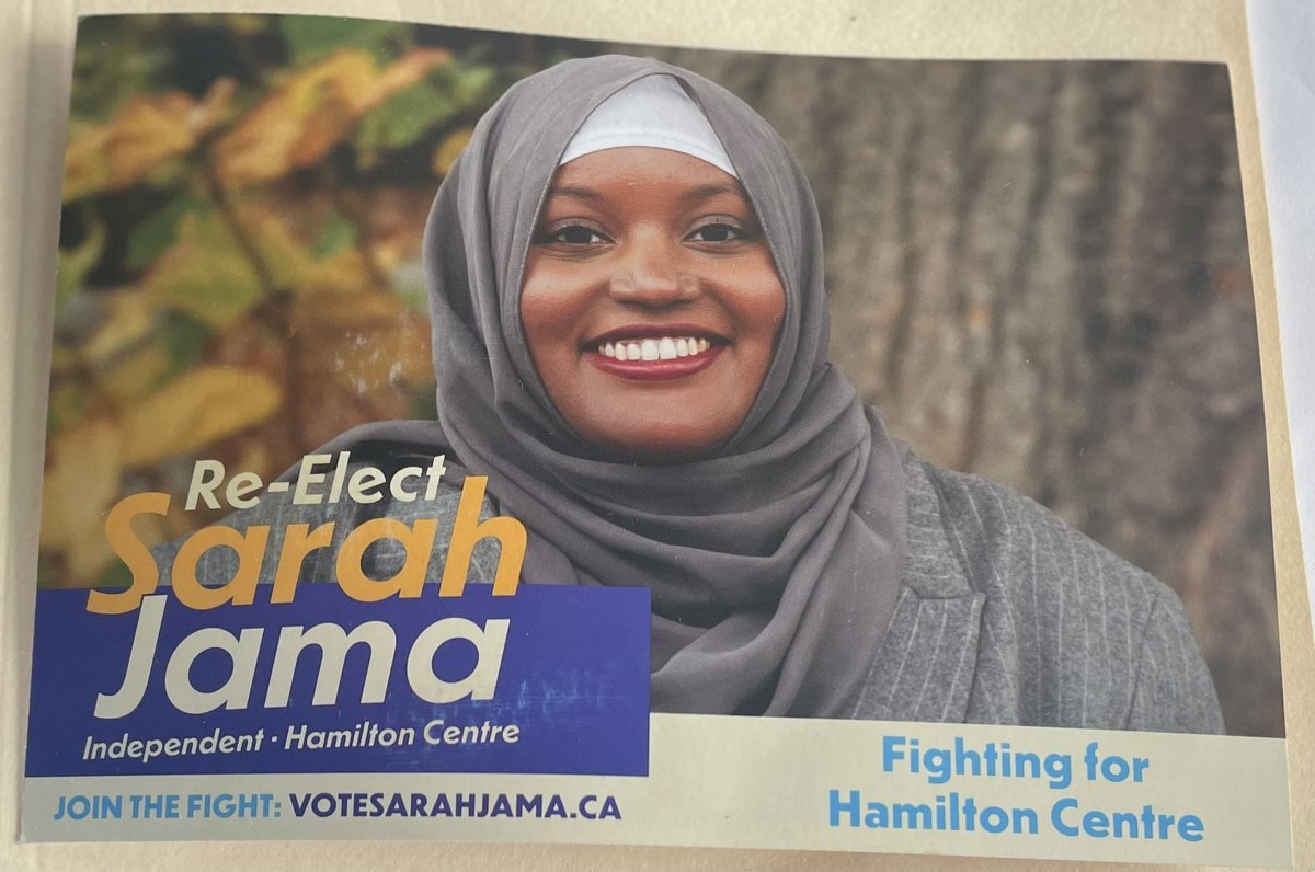 BREAKING: Hamas supporter Sarah Jama lost her election.

Bye 👋
