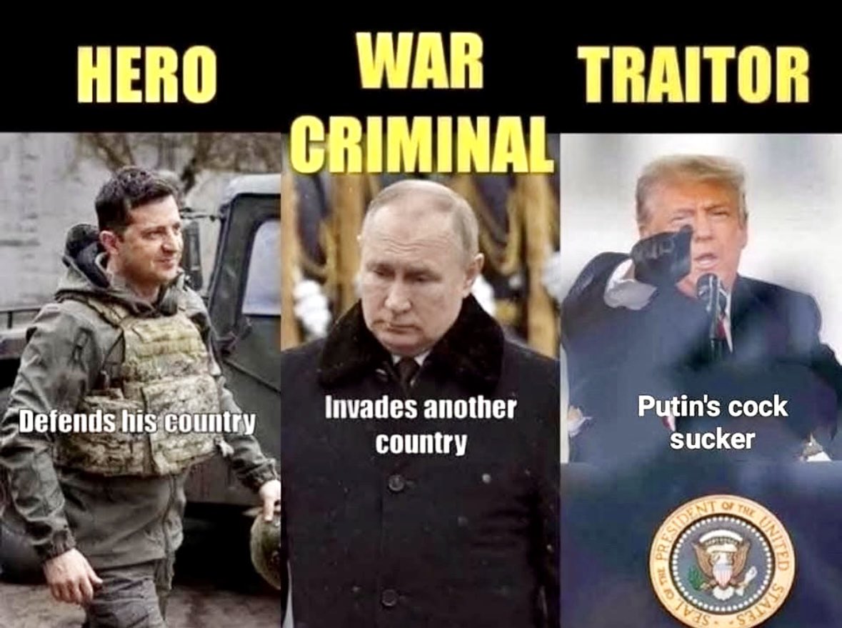 <a href="/front_ukrainian/">🪖MilitaryNewsUA🇺🇦</a> Zelensky!!! I stand with Ukraine !! 🇺🇦 Trump is in with Putin an is a traitor!