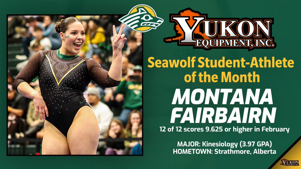 UAASeawolves's tweet photo. Big ups to our February honoree, who capped the month with a historic 9.9 floor score to lead @GymnasticsUaa to two top-12 all-time totals, along with the second-best floor total in program history.
@uaanchorage https://t.co/3ZUM5720wk