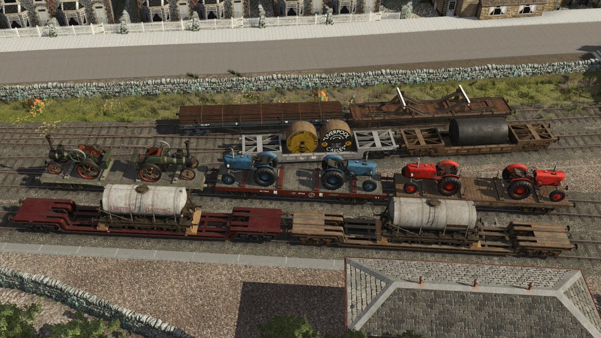 western_works's tweet photo. https://t.co/ZGVMjAX3P6 GWW's New Grouping Flat wagon pack 1 is out covering flat wagons from all of the big 4 UK Railway companies in both Grouping and nationalisation liveries with a large variety of loads and custom loads. perfect for any UK Route! 😄 Enjoy!! #trainz https://t.co/ncQLQoAqoP