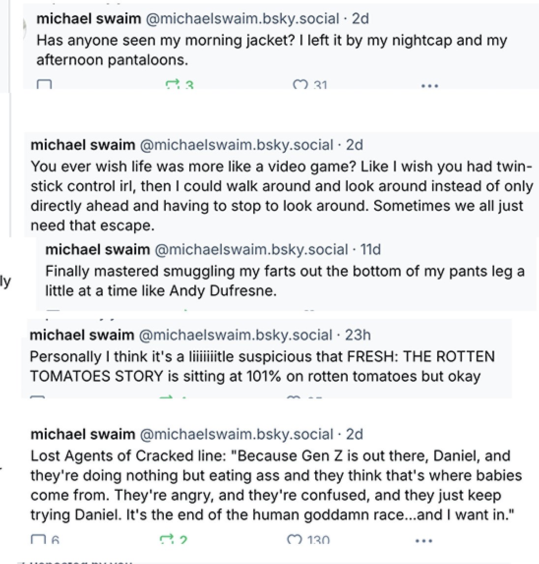 Michael Swaim went to bsky tweet media