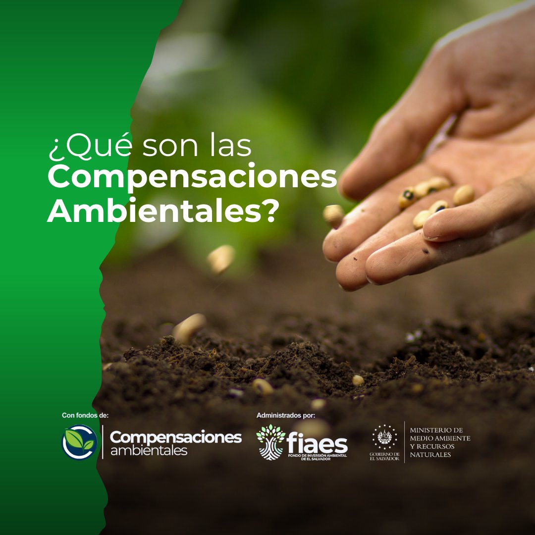 fiaes_sv's tweet photo. #FIAES | Las compensaciones ambientales son el motor del desarrollo sostenible. FIAES, de la mano con el Ministerio de Medio Ambiente y Recursos Naturales (MARN), es un agente autorizado para realizar compensaciones. #InversionQueTransforma https://t.co/kCdK7UracP
