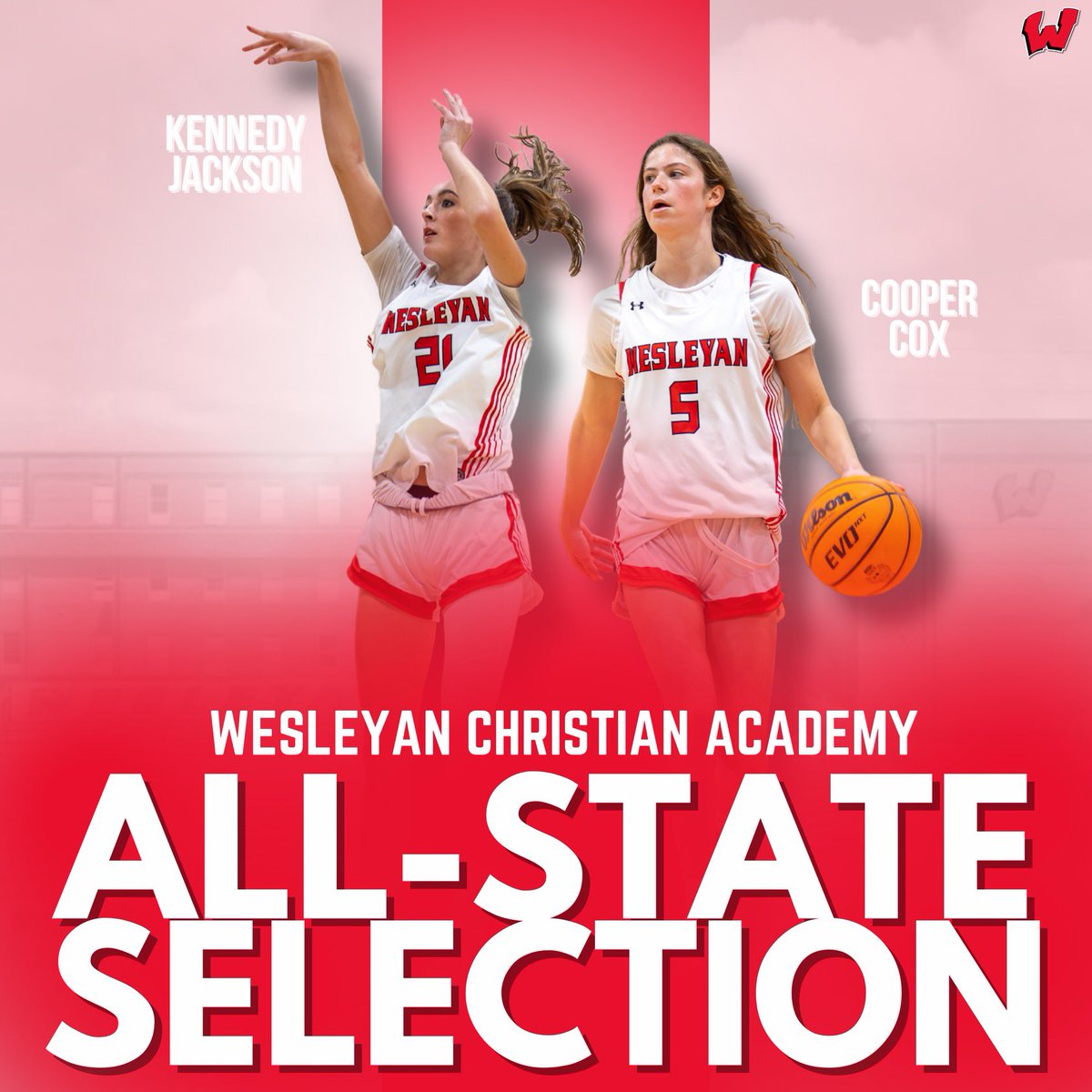 WCA Varsity Girls Basketball (@wca_wbb) on Twitter photo Congratulations to <a href="/CooperCox2028/">Cooper Cox</a> and <a href="/Kennedy73156517/">Kennedy Jackson</a> for being selected to the NCISAA 4A All State Team.
<a href="/wesleyantrojans/">WCA Athletics</a>
<a href="/Wesleyan1/">WCA</a> Congratulations to <a href="/CooperCox2028/">Cooper Cox</a> and <a href="/Kennedy73156517/">Kennedy Jackson</a> for being selected to the NCISAA 4A All State Team.
<a href="/wesleyantrojans/">WCA Athletics</a>
<a href="/Wesleyan1/">WCA</a>