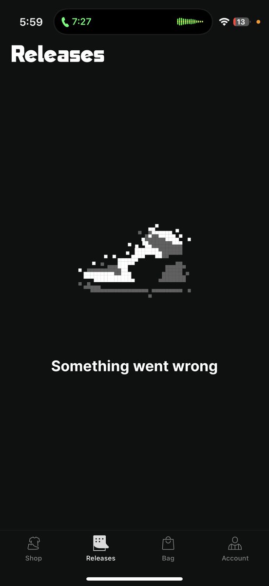 KishGunna's tweet photo. @footlocker this is crazy now fix this damn app already smh https://t.co/qEFwDHzTAG