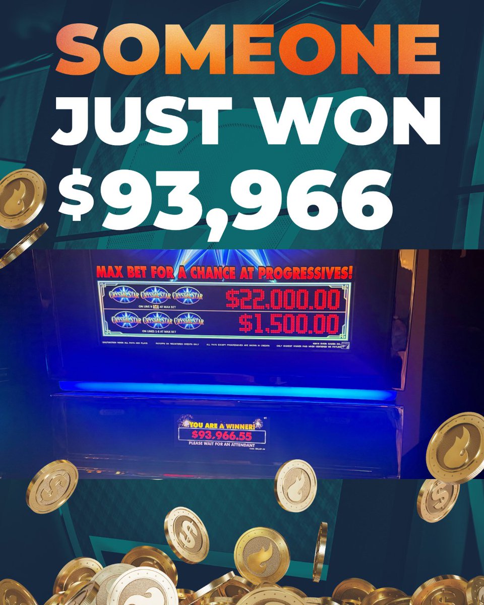 paysbigPR's tweet photo. A stellar congratulations is due for this lucky gust who won a dazzling $94,966 jackpot! ✨ 

🎰 - Crystal Star Deluxe 🌠 https://t.co/yMViMYW3Ro