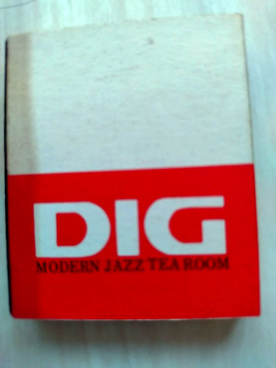 ジャズ喫茶新宿「DIG」のマッチ。ディグは1983年閉店。昨日閉館した