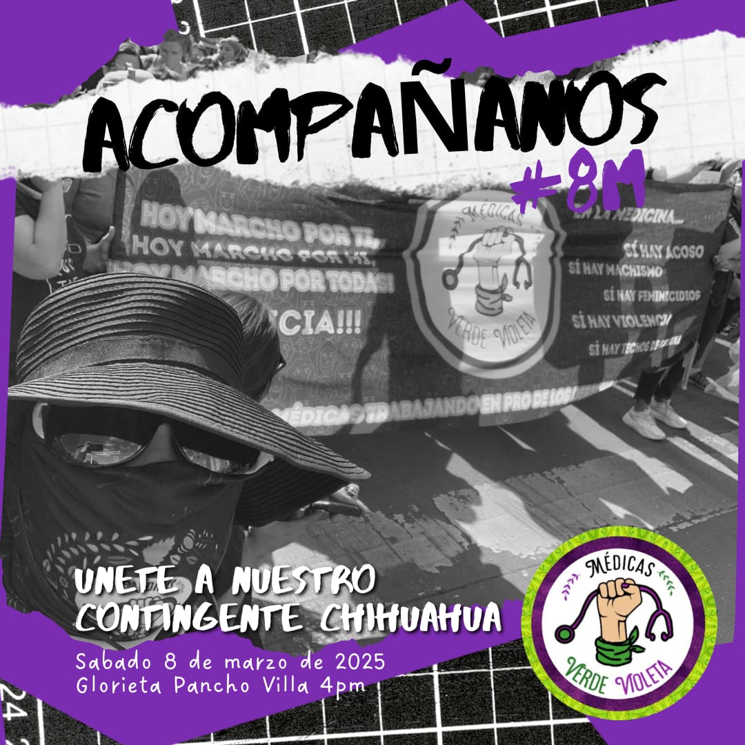 m_verdevioleta's tweet photo. ¡Las médicas luchando, también están curando!
Si estás en #Chihuahua búscanos y únete a nuestra comunidad.
#MVV
#8M
#8demarzo
#8m
#medicasverdevioleta
#feminismo
#feminista https://t.co/O2OOtl3Uph