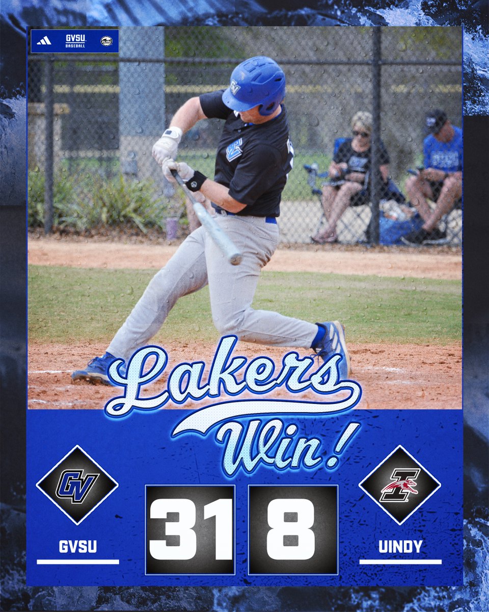 You are seeing 👀this correctly. The 31 runs scored ranks second all-time to the 36 that were scored (36-3) vs. Concordia April 10, 1998. 31 runs are the most all-time vs. a DII team. Check out the box score on GVSUlakers.com for all of the stats. Not enough room on X.
