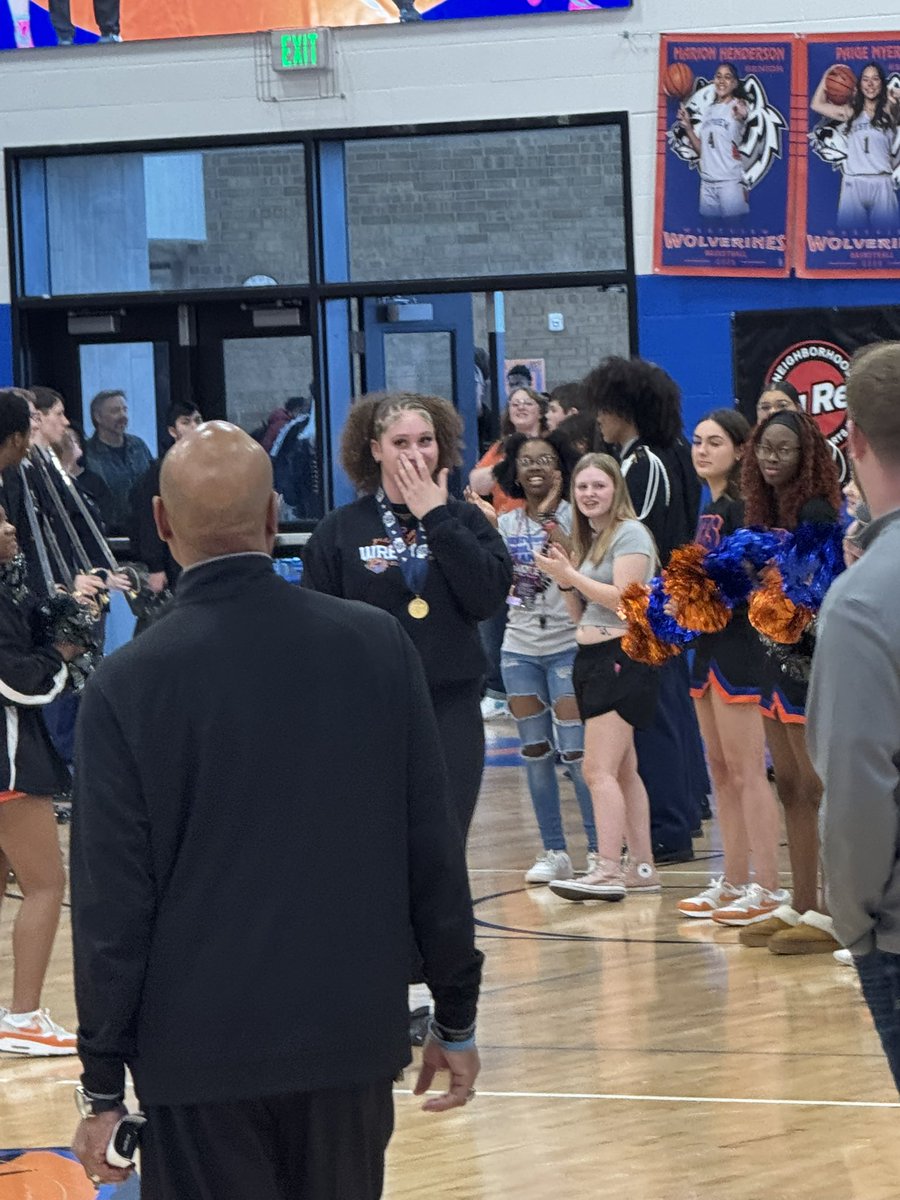 Today Kalynn Lyons and Audre Herron were recognized as Wesview’s newest State Champions during the “Celebration of Champions” 🥇

Lots of great things happening at Westview. No better time to be a Wolverine!