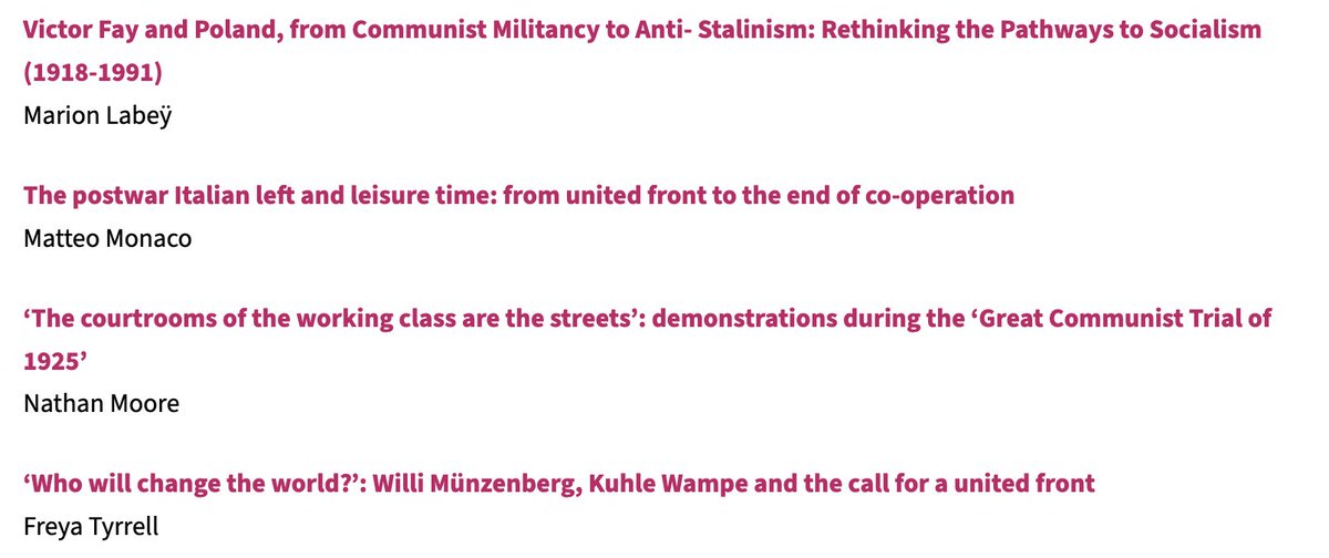 Twentieth Century Communism journal (@20c_communism) on Twitter photo Twentieth Century Communism journal have started to publish advance access articles from forthcoming issues, now accessible with a digital subscription.
Four advance access articles are currently available from the <a href="/LW_Books/">Lawrence Wishart Books</a> website here:
journals.lwbooks.co.uk/tcc/vol-2026-i… Twentieth Century Communism journal have started to publish advance access articles from forthcoming issues, now accessible with a digital subscription.
Four advance access articles are currently available from the <a href="/LW_Books/">Lawrence Wishart Books</a> website here:
journals.lwbooks.co.uk/tcc/vol-2026-i…