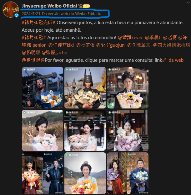 darkrivertes's tweet photo. Vemos que foram excluidos todas as postagens do ator #LiMingde, a produção ja vem alterando desde janeiro, como foi em #BrocadeOdyssey

#LegendOfTheFemaleGeneral / #锦月如歌, #ZhouYe, #ChengLei, #ZhangKangLe, #BaiShu, #ZhangMiaoYi,  deve estreiar pela Tencent entre março á abril. https://t.co/9JYXKWMygt