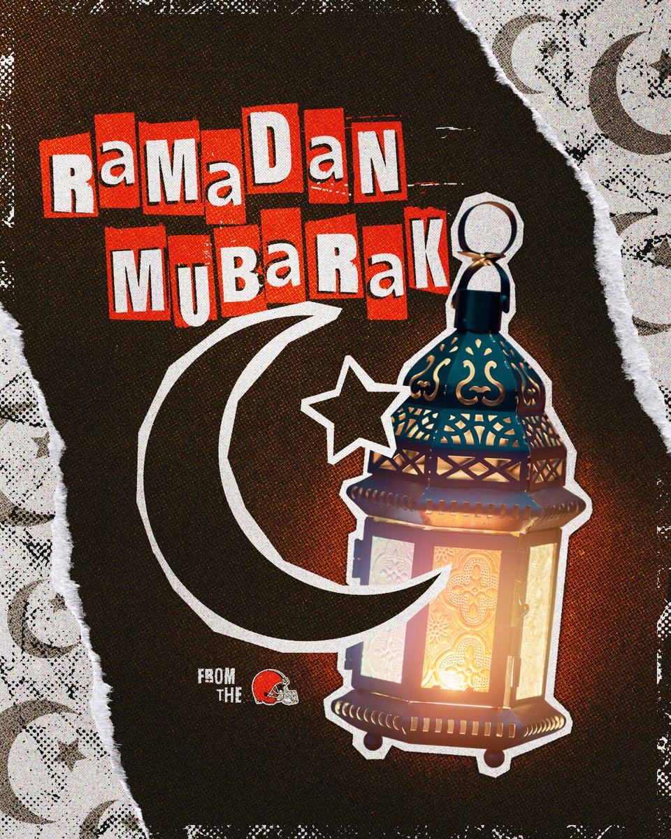 Browns's tweet photo. Ramadan Mubarak to all who celebrate! ☪️ https://t.co/nRRr8SB5De