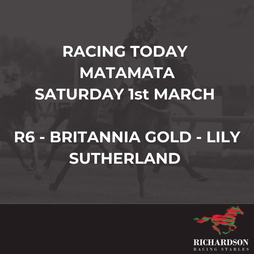 RICHARDSON RACING (@rracingstables) on Twitter photo 