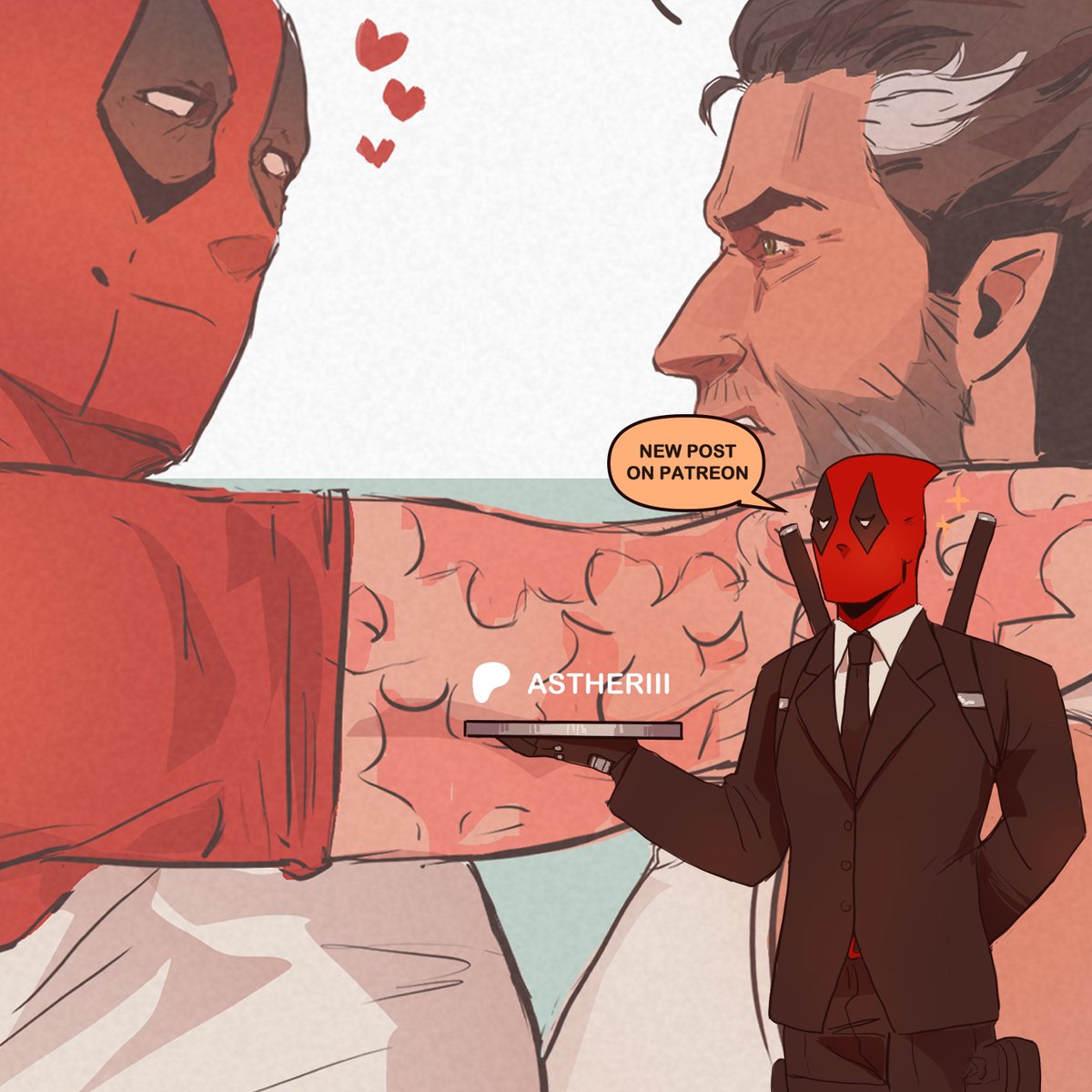 astheriii's tweet image. managed to doodle a bit, and wanna explore more in my art style 🤗✨
#poolverine