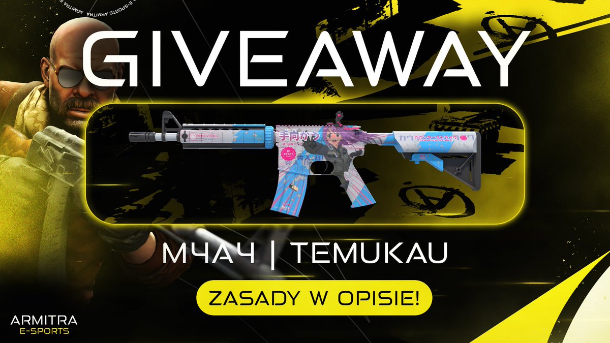 🔥 Konkurs! M4A4 | TEMUKAU (FT)

 Aby wziąć udział należy: 
- polubić profil <a href="/ArmitraEsports/">Armitra Esports</a>
- polubić posta
- oznaczyć dwie osoby w komentarzu, z którymi zagrałbyś faceita

retweet mile widziany :)

Wyniki gdzieś pod koniec marca