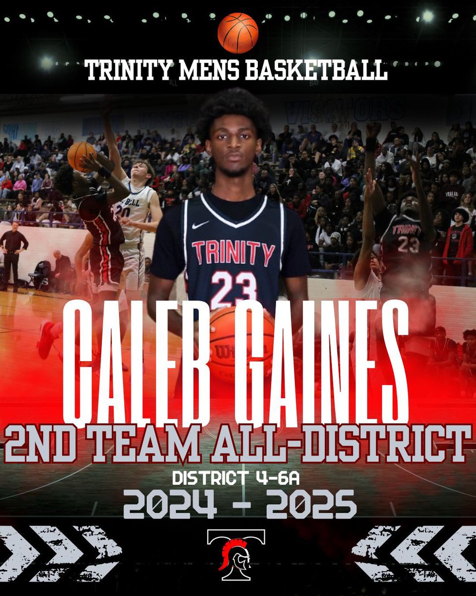 Congratulations to the Trinity Trojan hoopers that were selected to first and second team All-District 4-6A for the 24-25 season! Great job gentlemen! We see you and appreciate your commitment and efforts to be the best that you can be! 
T’s up! 🏀💪🏻