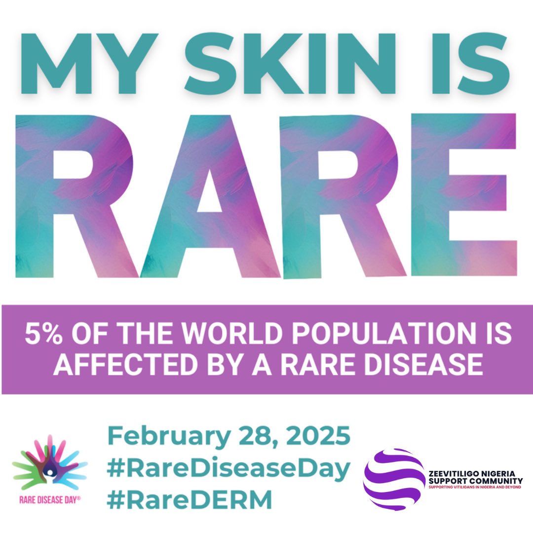 #RareDiseaseDay! Over 300 million people around the world are living with a rare disease, including many rare dermatological diseases. We strives for a world where people living with rare dermatological conditions lead healthy and fulfilling lives. #RareDERM  #myskinisrare