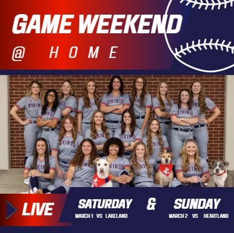 This weekends games do have a gate fee of $6 per day! Come on out and support your Vikings!! 12&amp;2 both days!!