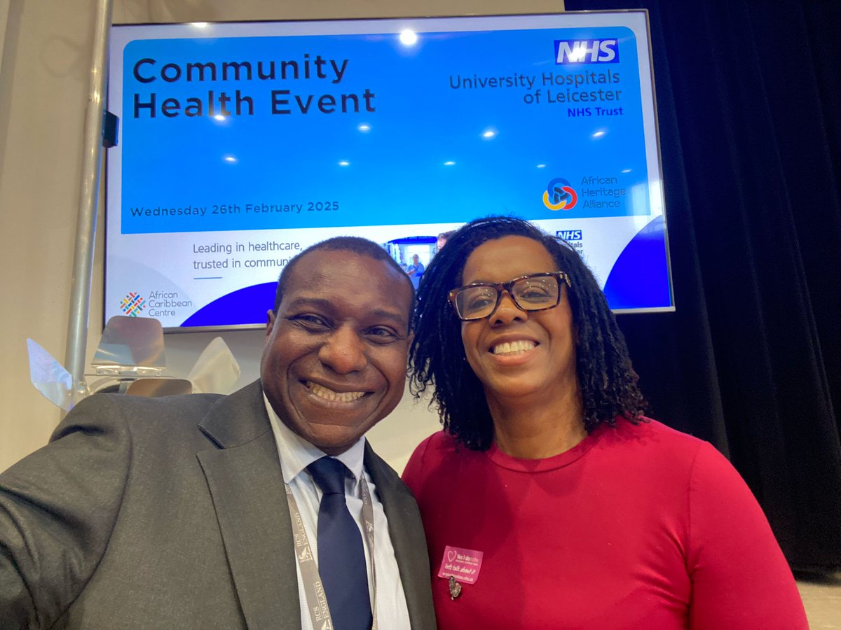 An amazing Community Health Event was organised by University Hospitals of Leicester NHS Trust in collaboration with African Heritage Alliance at the African Caribbean Centre in Leicester on Wednesday 26th February 2025 👏. Thank you to the Chief Executive, UHL - Richard Mitchell