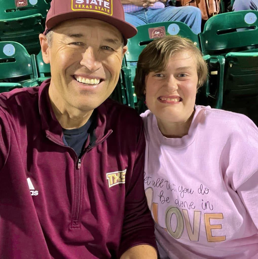 Austin is one of my favourite <a href="/TxStateBaseball/">Texas State Baseball</a> fans! She is a constant source of joy and she always makes me smile. San Marcos is better when Austin is in town!🐾⭐️